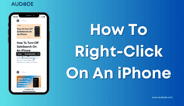 How to right-click on a iPhone